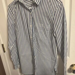 OldNavy Blue and White Striped Shirt NWt Small